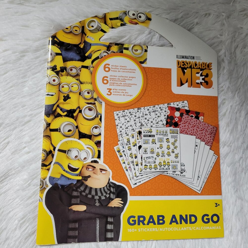 Grab and Go Minions Despicable Me 3 Sticker Set